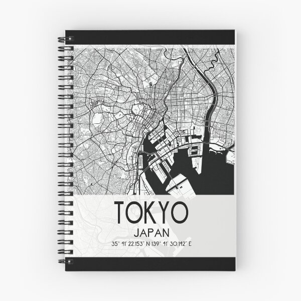 Item preview, TOKYO JAPAN MAP MONOCHROME MODERN WHITE designed and sold by lukas69graphic.