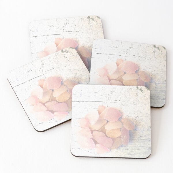 Item preview, Pale Coastal Décor Sea Glass Light Pink Beach Glass Pieces (Photo) 3 of 8 designed and sold by Beachy.