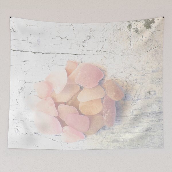Item preview, Pale Coastal Décor Sea Glass Light Pink Beach Glass Pieces (Photo) 3 of 8 designed and sold by Beachy.