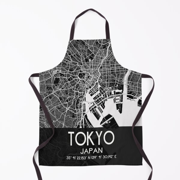 Item preview, TOKYO JAPAN MAP MONOCHROME MODERN BLACK designed and sold by lukas69graphic.