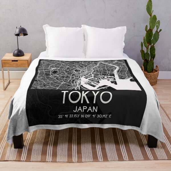 Item preview, TOKYO JAPAN MAP MONOCHROME MODERN BLACK designed and sold by lukas69graphic.