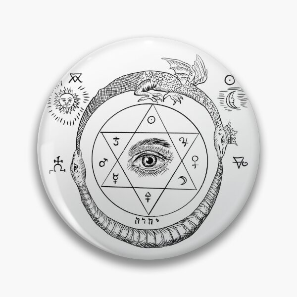 Item preview, Occult ouroboros design   designed and sold by Spicysadnessgal.