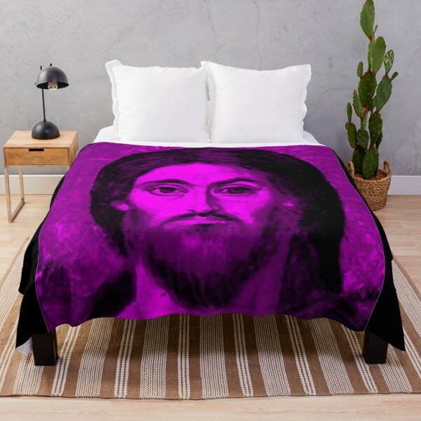 Item preview, Jesus Icon Purple designed and sold by OrthodoxLove.