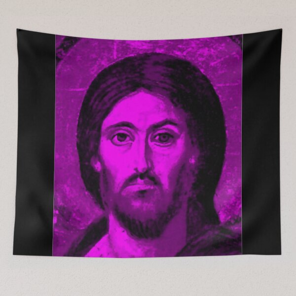Item preview, Jesus Icon Purple designed and sold by OrthodoxLove.