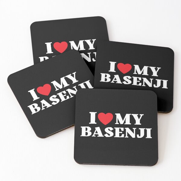 Item preview, I Love My Basenji designed and sold by leafsquare.