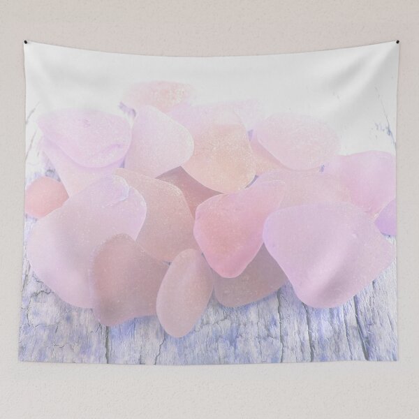 Item preview, Pale Coastal Décor Sea Glass Light Pink Beach Glass Pieces (Photo) 4 of 8 designed and sold by Beachy.