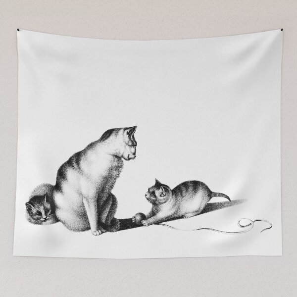 Item preview, Domesticated Cats Playing: Illustration by Gottfried Mind, The Raphael of Cats 1768-1814 designed and sold by TeachUrb.