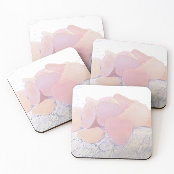 Item preview, Pale Coastal Décor Sea Glass Light Pink Beach Glass Pieces (Photo) 5 of 8 designed and sold by Beachy.