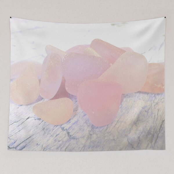 Item preview, Pale Coastal Décor Sea Glass Light Pink Beach Glass Pieces (Photo) 5 of 8 designed and sold by Beachy.
