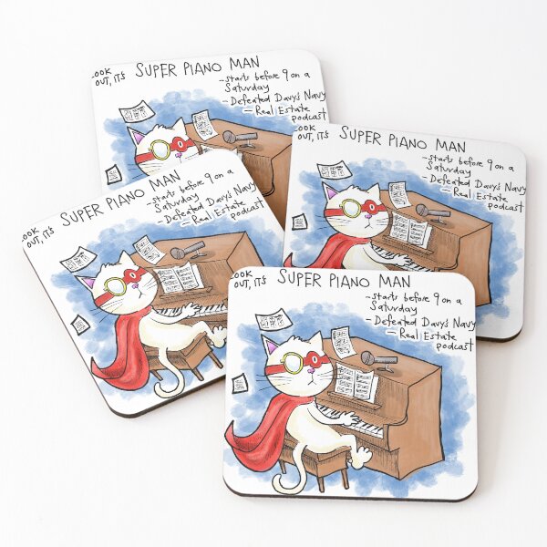 Item preview, Dapper Cat - Super Piano Man designed and sold by johnnybuzt.