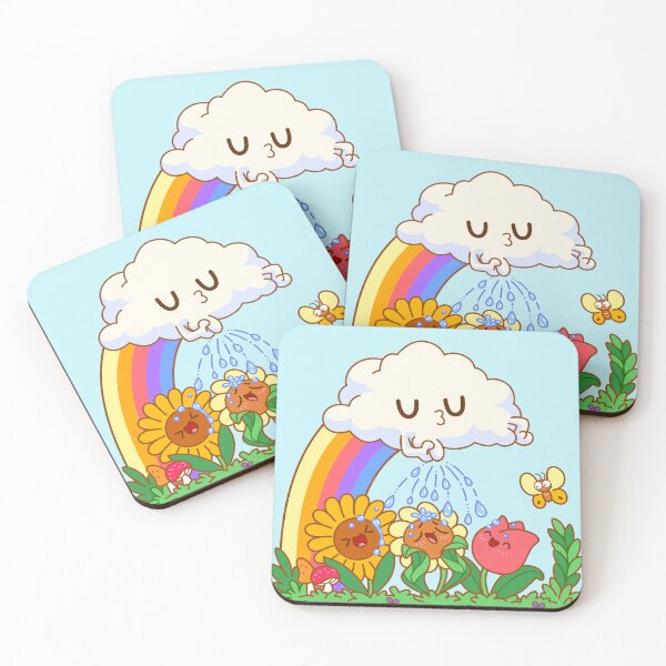 Item preview, Cloud Peeing on Flowers designed and sold by ctkrstudio.