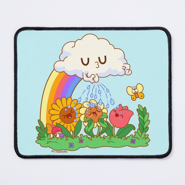Item preview, Cloud Peeing on Flowers designed and sold by ctkrstudio.
