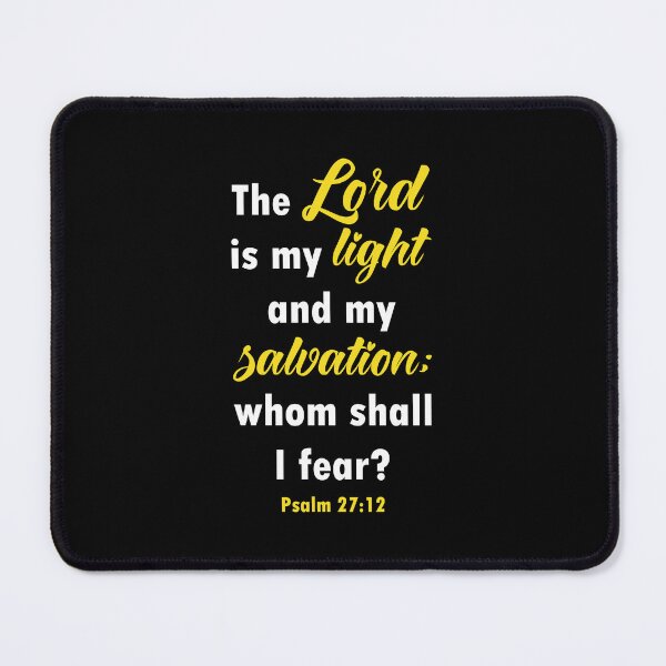 Item preview, Lord is my light and salvation - Bible quotes designed and sold by GraphicDream.