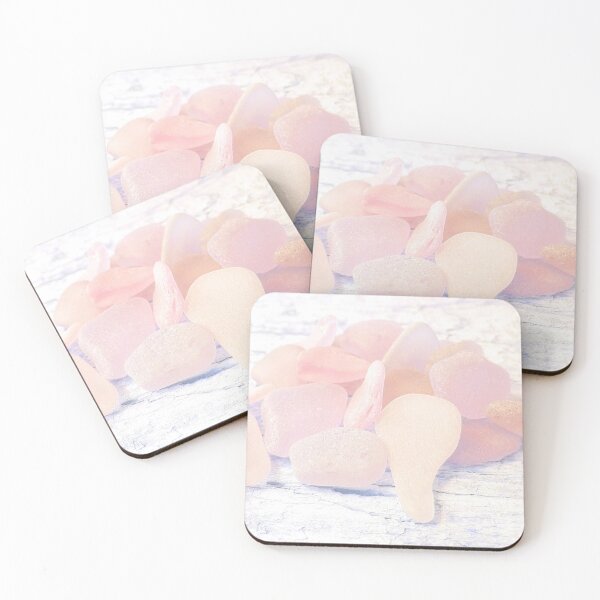 Item preview, Pale Coastal Décor Sea Glass Light Pink Beach Glass Pieces (Photo) 6 of 8 designed and sold by Beachy.