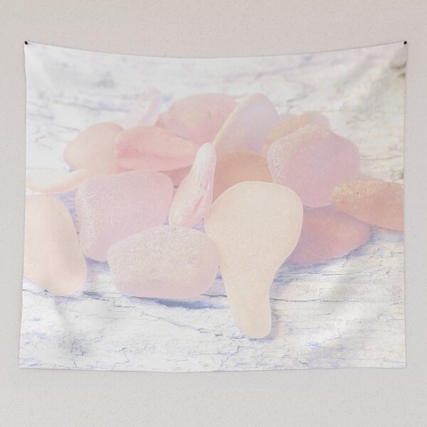 Item preview, Pale Coastal Décor Sea Glass Light Pink Beach Glass Pieces (Photo) 6 of 8 designed and sold by Beachy.