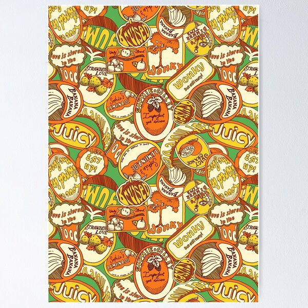 Item preview, Bright fruit labels love designed and sold by sophiehcolley.