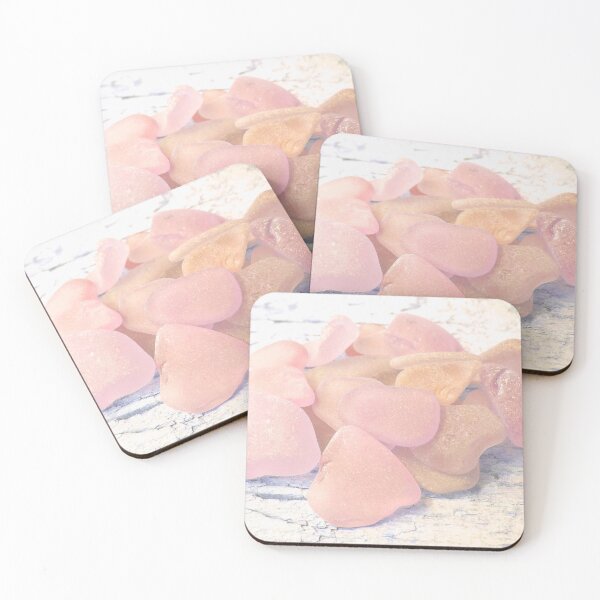 Item preview, Pale Coastal Décor Sea Glass Light Pink Beach Glass Pieces (Photo) 7 of 8 designed and sold by Beachy.