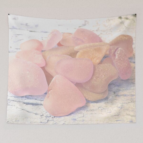 Item preview, Pale Coastal Décor Sea Glass Light Pink Beach Glass Pieces (Photo) 7 of 8 designed and sold by Beachy.