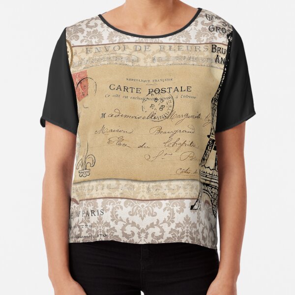 Elegant Paris Chiffon Top