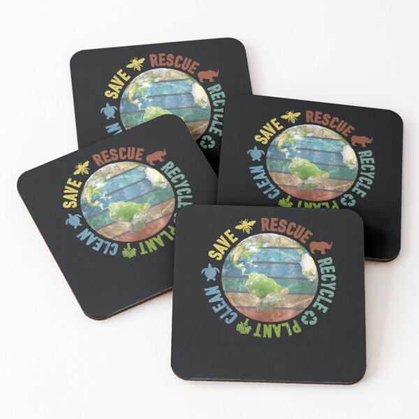 Item preview, Earth Day Save Bees Rescue Animals Recycle Plastics Vintage designed and sold by DeannaMarks.