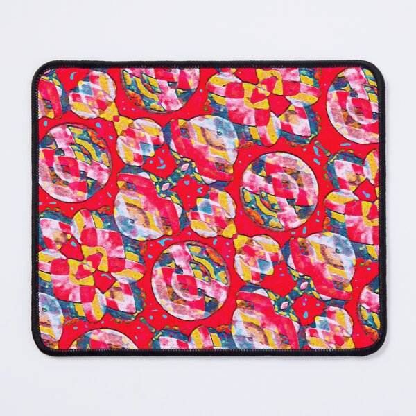 Item preview, Colorful  Saturated and Vivid Abstract Shapes  motif Background , Pattern in warm tones and shuare format designed and sold by Shifa19.
