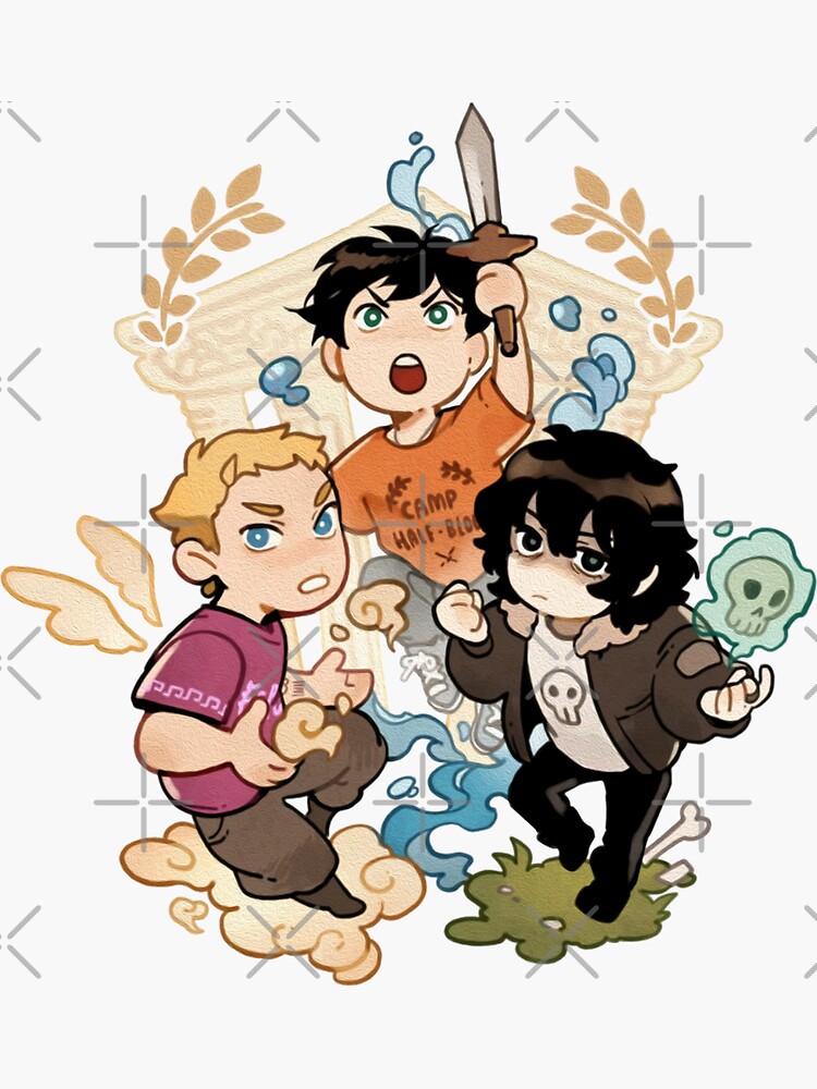 Thumbnail 3 of 3, Sticker, ElentoriPercy Jackson - The Big Three sticker designed and sold by alecias.