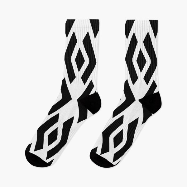 Item preview, Rhombus Arrow Black And White Pattern designed and sold by risingrocket.