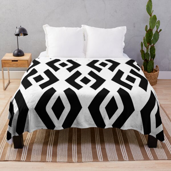 Item preview, Rhombus Arrow Black And White Pattern designed and sold by risingrocket.