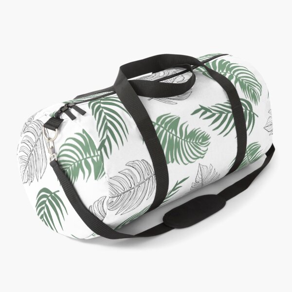 Item preview, Line Art Green Palm Leaf Pattern designed and sold by CJAura by Claire Jane Johnson.