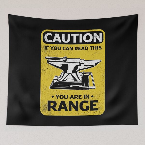 Item preview, Metalsmith Blacksmithing Forging Caution Funny designed and sold by ShopTheStyle.