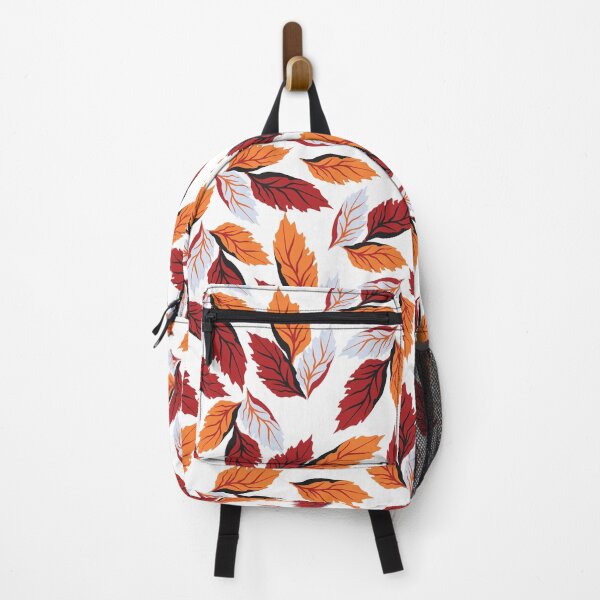 Item preview, Orange Red Leaf Foliage Pattern designed and sold by risingrocket.