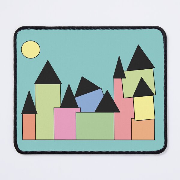 Item preview, pastel castle with sun designed and sold by Digitaal Atelier | Voluit.