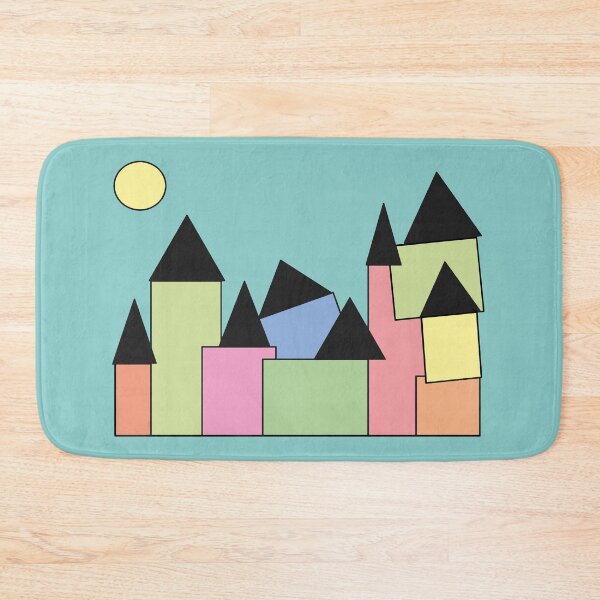 Item preview, pastel castle with sun designed and sold by Digitaal Atelier | Voluit.