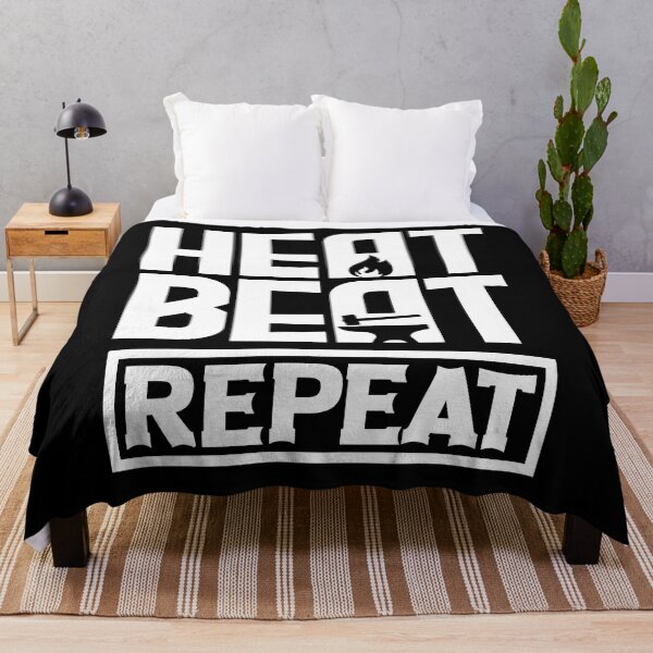 Item preview, Metalsmith Blacksmithing Forging Heat Beat Repeat Funny designed and sold by ShopTheStyle.