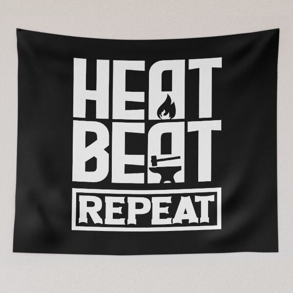 Item preview, Metalsmith Blacksmithing Forging Heat Beat Repeat Funny designed and sold by ShopTheStyle.