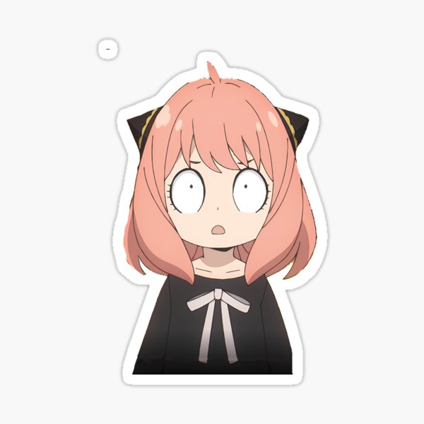 Anya Emoji Sticker for Sale by Scomicmaker