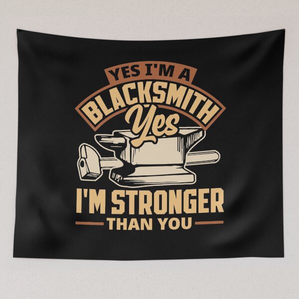 Item preview, Metalsmith Blacksmithing Forging Im Stronger Than You designed and sold by ShopTheStyle.