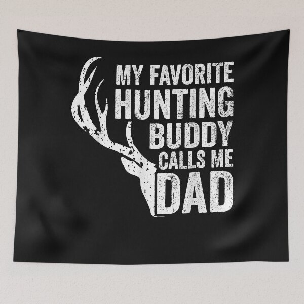 Item preview, Mens My Favorite Hunting Buddy Calls Me Dad Deer Hunter designed and sold by David231231.