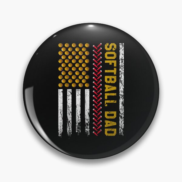 Artikelvorschau, Mens New First Time Dad Softball Dad American Flag Fathers Day entworfen und verkauft von David231231.