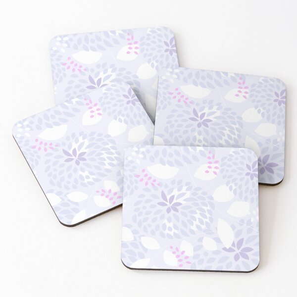 Item preview, Lovely  pattern of flowers and leaves in tone of purples designed and sold by pocketgraphic.