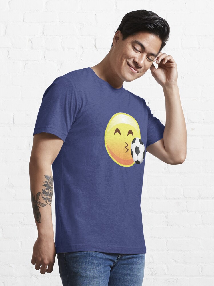 Kissy Face Soccer Emoji Emoticon Funny Sports Tee T Shirt T Shirt By