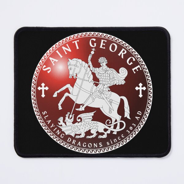 Item preview, Saint George Slaying Dragons Red White designed and sold by Yiorgos Designs.