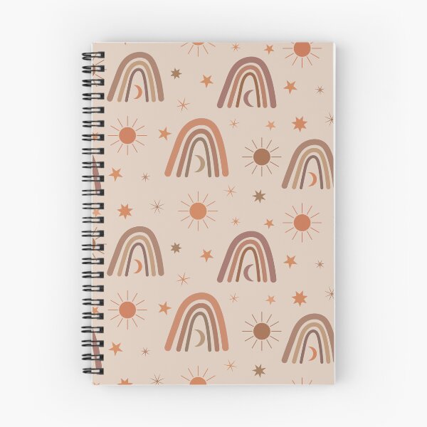 Item preview,  Boho nude beige and brown neutral rainbow ,sun and moon  pattern with stars designed and sold by Yasminepatterns .