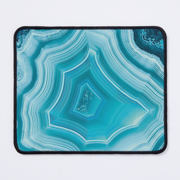 Item preview, Shades Of Aqua Agate Geode Slice designed and sold by Lucky-Town-Art.