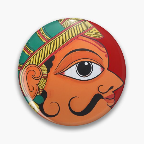 Item preview, Man's face, face of man, male face, mustache face, king face, indian art designed and sold by gopalpjoshi.