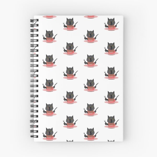 Item preview, Sticker "Cat eats sausage" designed and sold by IrenSuslenko.