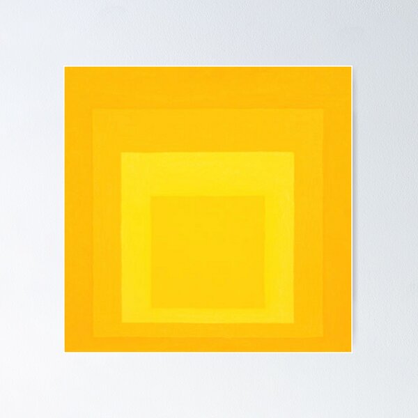 Item preview, josef albers Homage to the Square, yellow designed and sold by Olivia-One.