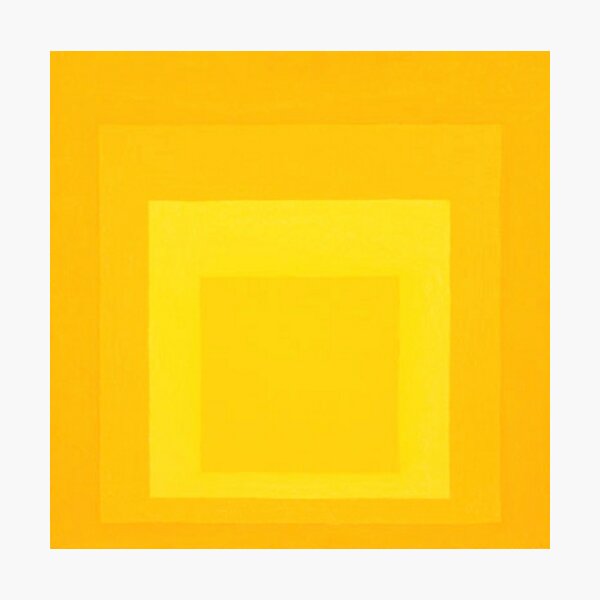 Item preview, josef albers Homage to the Square, yellow designed and sold by Olivia-One.