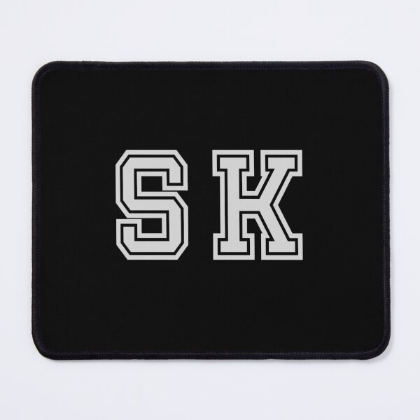 Item preview, S.K. Varsity Initials | Varsity Letters | Black And White | Personalised Gift designed and sold by Avo And Sriracha.