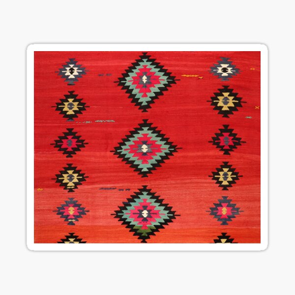 Fragment de Kilim du nomade Sticker